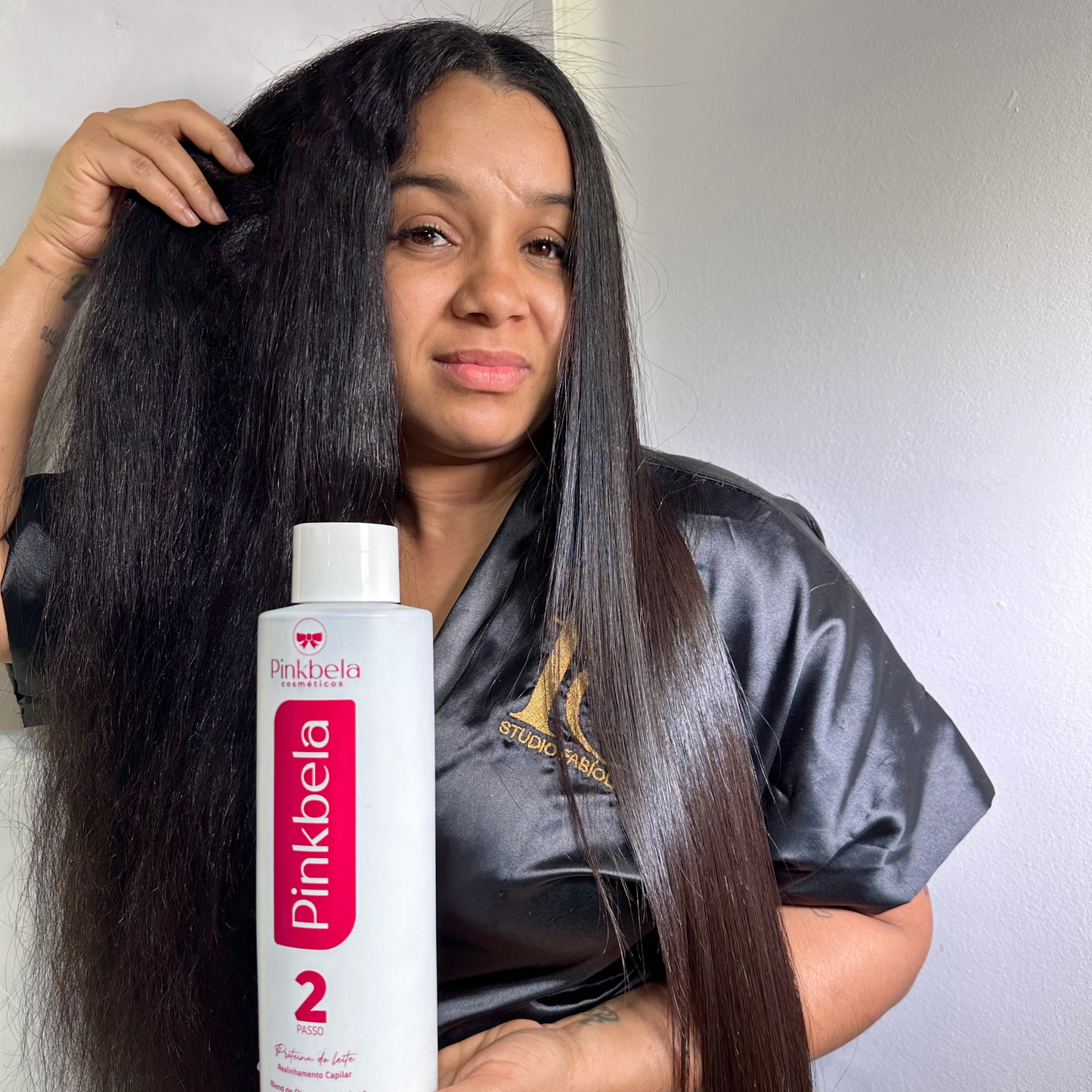 Kit Shampoo e Pinkbela Sem Formol 1 Litro